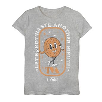 Girls 7-16 Marvel Loki Not Another Minute Quote Tee
