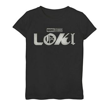 Girls 7-16 Marvel Loki Bold Logo Graphic Tee
