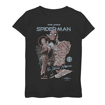Girls 7-16 Marvel Spider-Man No Way Home Unmasked Poster Graphic Tee