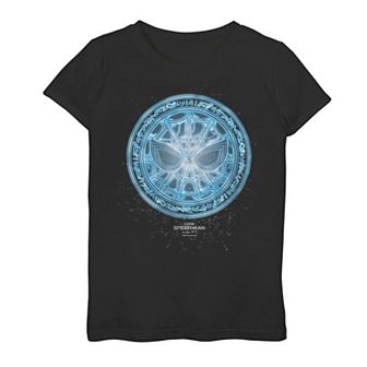 Girls 7-16 Marvel Spider-Man No Way Home Blue Spidey Logo Graphic Tee