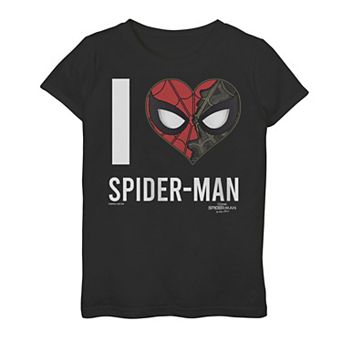 Girls 7-16 Marvel Spider-Man No Way Home I Heart Spider-Man Graphic Tee