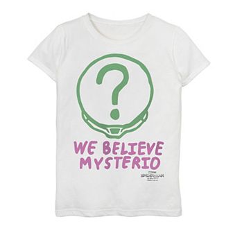 Girls 7-16 Marvel Spider-Man No Way Home Mysterio We Believe Graphic Tee