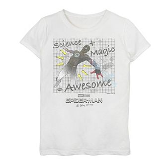 Girls 7-16 Marvel Spider-Man No Way Home Spider-Man Science Sketch Graphic Tee