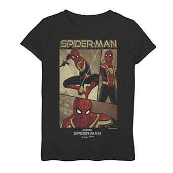 Girls 7-16 Marvel Spider-Man No Way Home Spider-Man Panel Poster Graphic Tee
