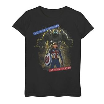 Girls 7-16 Marvel What If Hydra Stomper And Captain Carter Graphic Tee