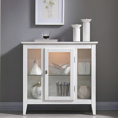 Leick Furniture Entryway Curio Cabinet with Interior Light