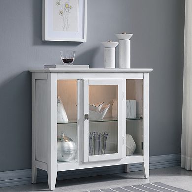 Leick Furniture Entryway Curio Cabinet with Interior Light