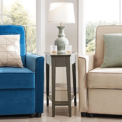 Leick Furniture Recliner Wedge Table with Shelf