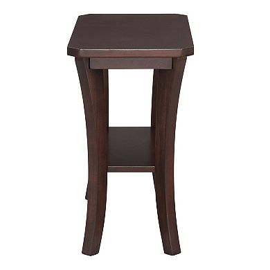 Leick Furniture Boa Narrow End Table with Shelf
