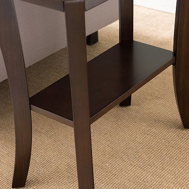 Leick Furniture Boa Narrow End Table with Shelf