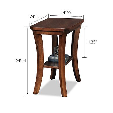 Leick Furniture Boa Narrow End Table with Shelf