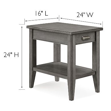 Leick Furniture One-Drawer Side Table with Shelf
