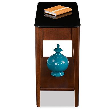 Glass Top Narrow End Table