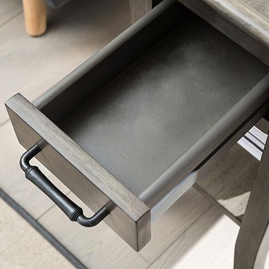 Leick Furniture One-Drawer Traditional Tray Edge Side Table