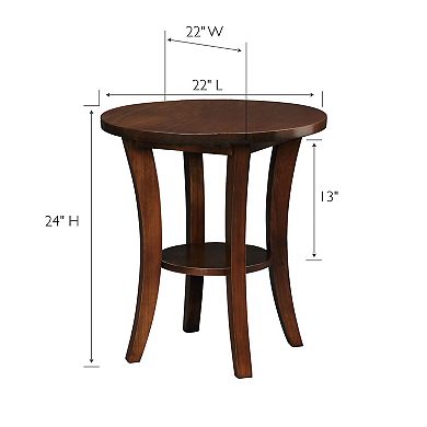 Leick Furniture Boa Round Side Table