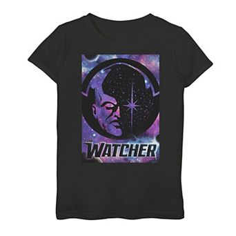 Girls 7-16 Marvel What If Watcher Galactic Poster Graphic Tee