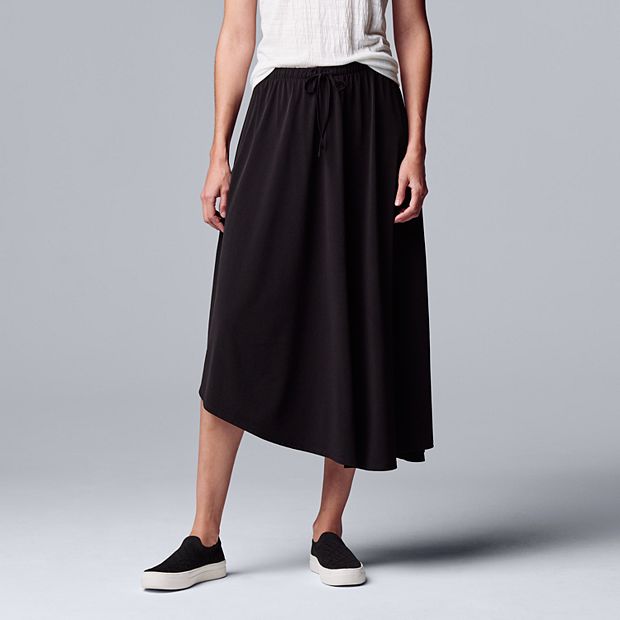 Kohls black shop midi skirt