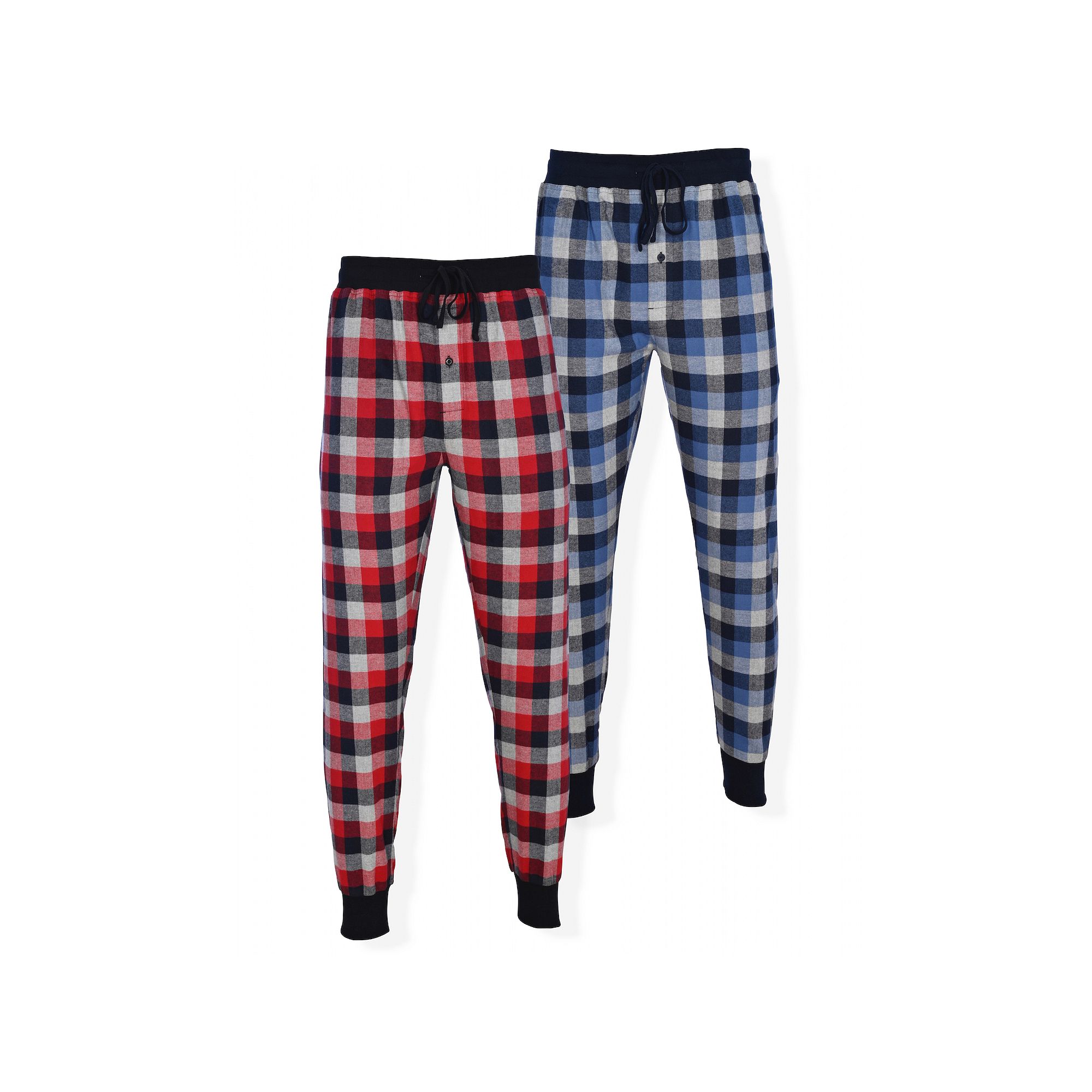 Big & Tall Hanes 2-pack Flannel Banded Bottom Pajama Pants, Mens, Size: 4X