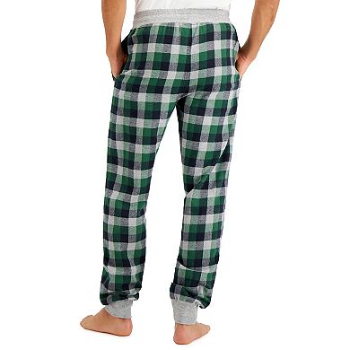 Men's Hanes 2-pack Plaid Flannel Jogger Pajama Pants