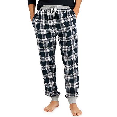 Men's Hanes 2-pack Plaid Flannel Jogger Pajama Pants