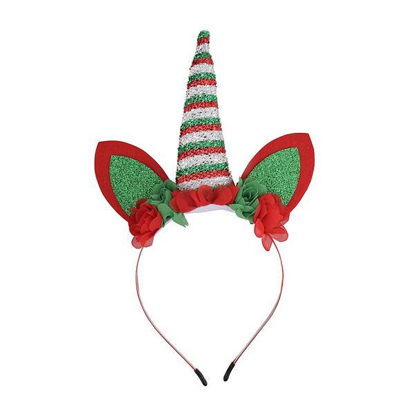 Holiday Glitter Unicorn Headband