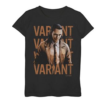 Girls 7-16 Marvel Loki Variant Word Stack Graphic Tee