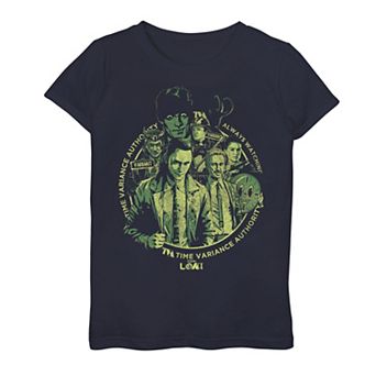 Girls 7-16 Marvel Loki Agents Of Time Circle Up Graphic Tee