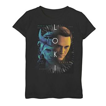 Girls 7-16 Marvel Loki Split Choices Graphic Tee