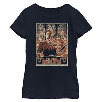 Girls 7-16 Marvel Loki Judge Renslayer Poster Graphic Tee