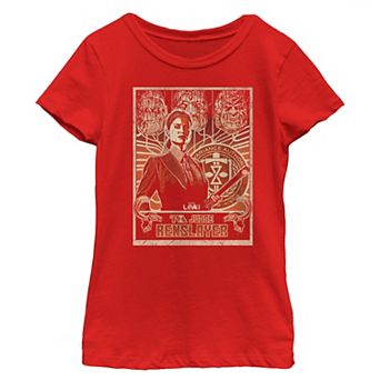 Girls 7-16 Marvel Loki Judge Renslayer Poster Graphic Tee