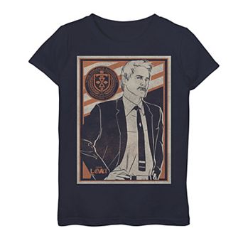 Girls 7-16 Marvel Loki TVA Agent Mobius Poster Graphic Tee