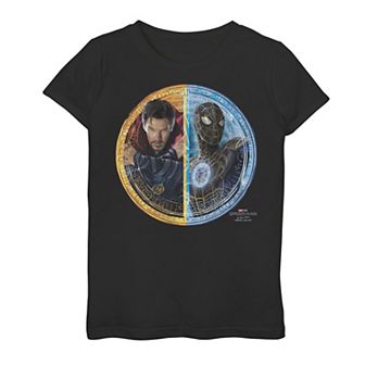 Girls 7-16 Marvel Spider-Man No Way Home Spidey Strange Split Poster Graphic Tee