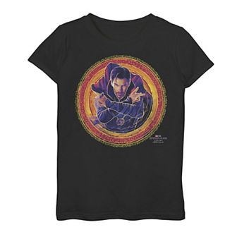 Girls 7-16 Marvel Spider-Man No Way Home Doctor Strange Portal Poster Graphic Tee