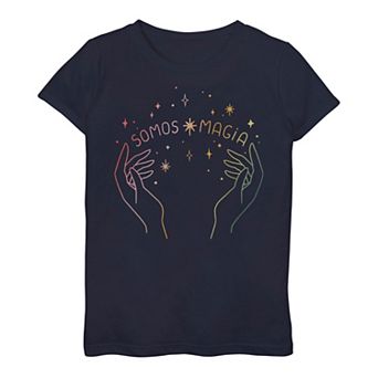 Girls 7-16 Somos Magia Hands Galactic Tee