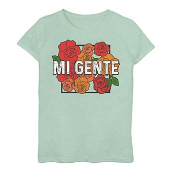Girls 7-16 Mi Gente Floral Portrait Tee