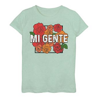 Girls 7-16 Mi Gente Floral Portrait Tee