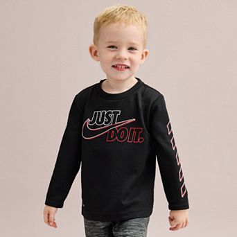 Baby & Toddler Boy Nike DRI-Fit Thermal "Just Do It." Long Sleeve T-Shirt