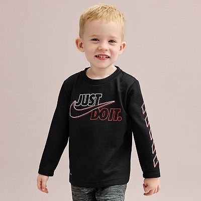 Baby Toddler Boy Nike DRI Fit Thermal Just Do It. Long Sleeve T Shirt