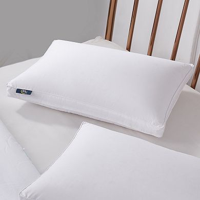 Serta Tencel & Cotton Blend European Down Side Firm Sleeper Pillow