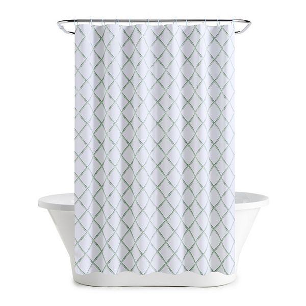 The Big One® Devon Cane 13Piece Peva Shower Curtain and Hooks Set