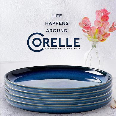 Corelle 4-pc. Reactive Glaze Stoneware Dinner Plate Set