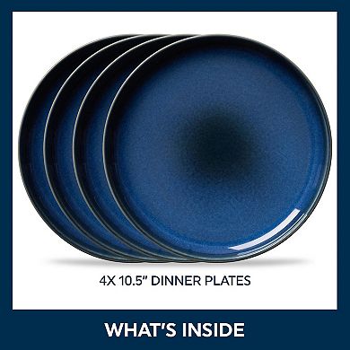 Corelle 4-pc. Reactive Glaze Stoneware Dinner Plate Set