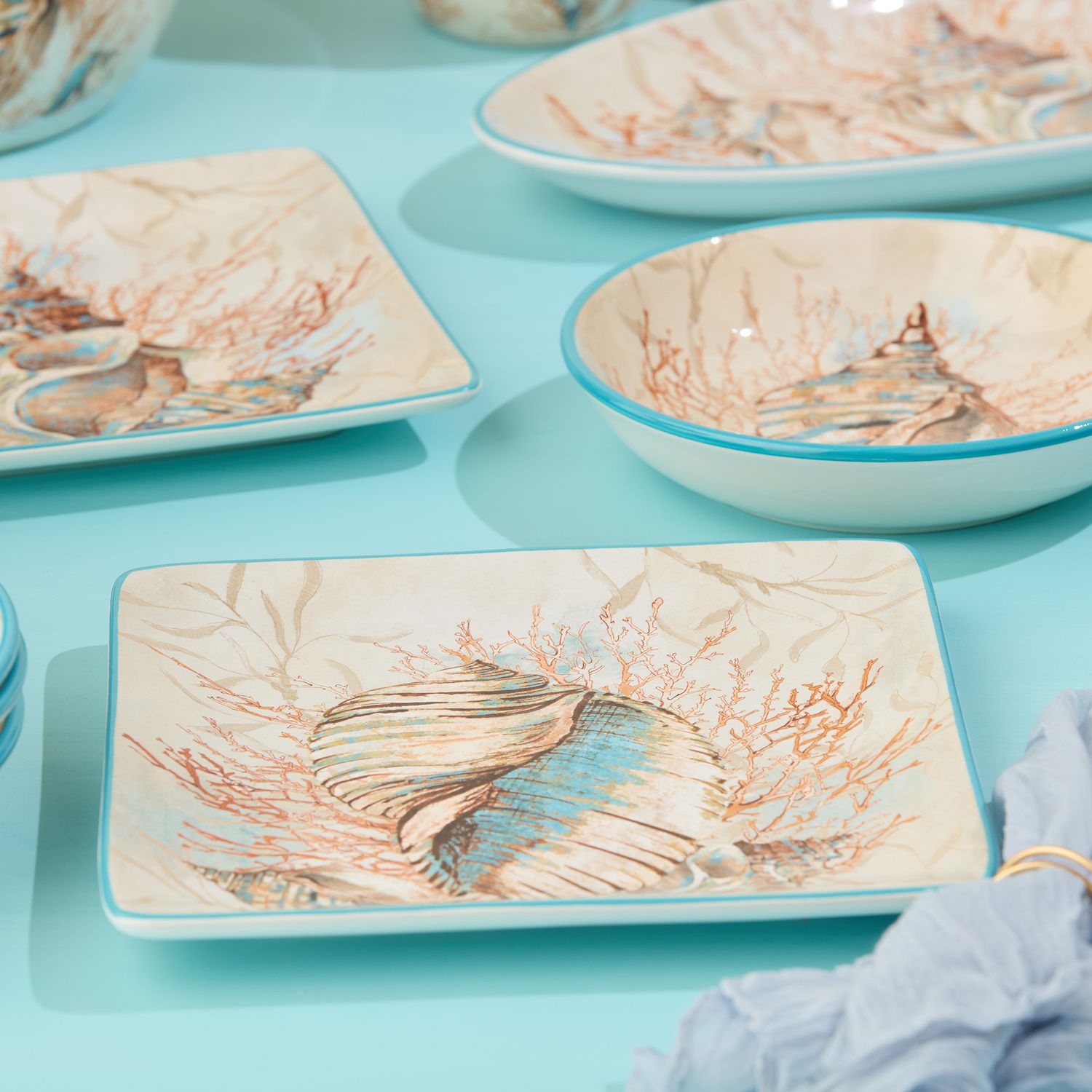 Certified International Escape to the Sea Platter - Thumbnail 3