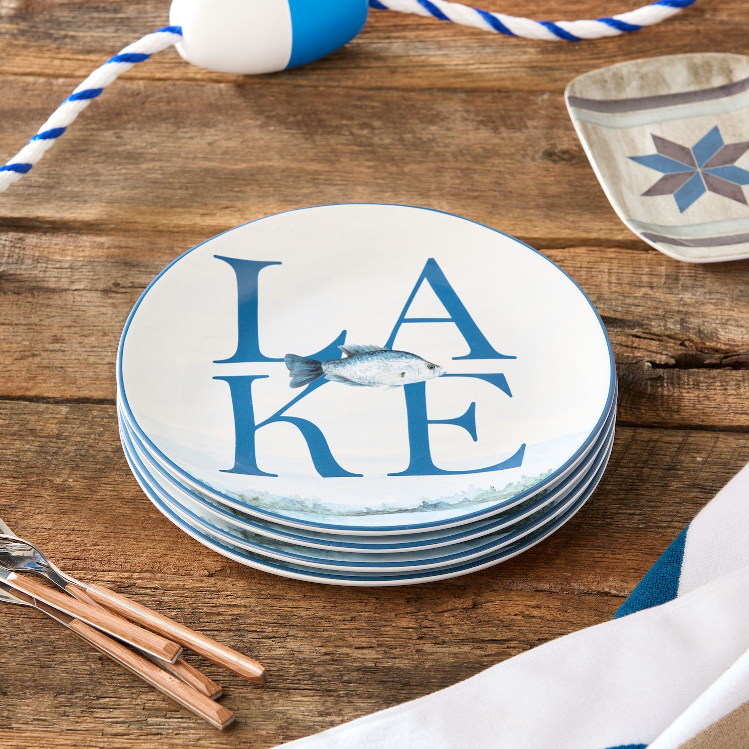 Certified International Wake At The Lake Dinner Plate - Thumbnail 2