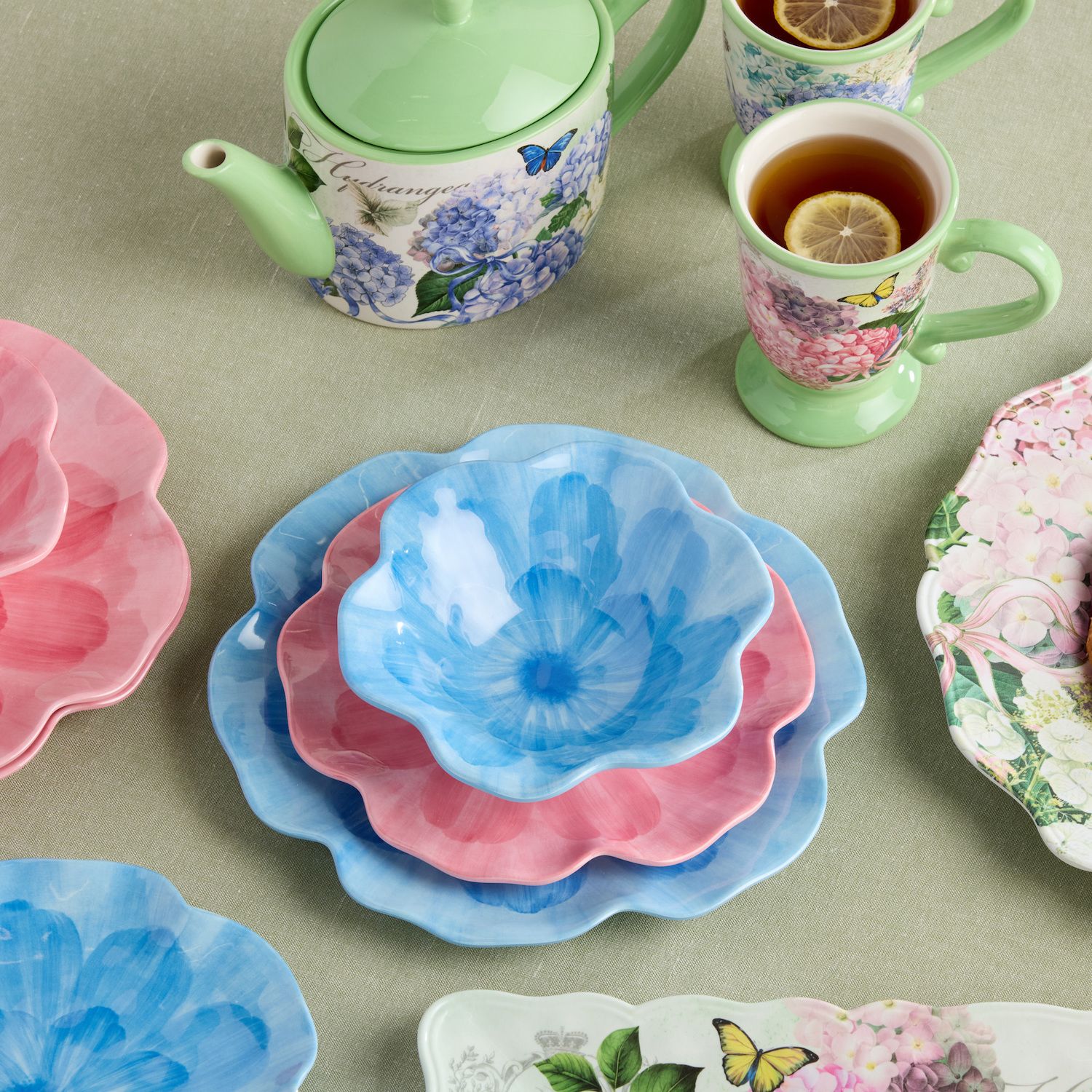 Certified International Wild Flower Bowls - Thumbnail 3