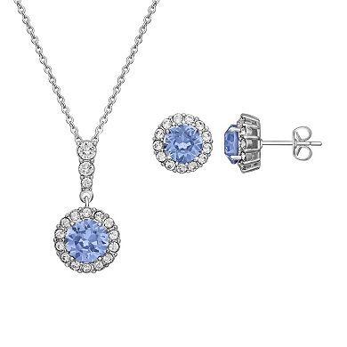 Brilliance Crystal Necklace & Earring Set in Ornament Gift Box