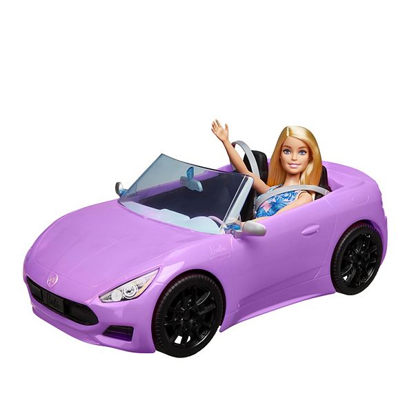 Barbie Doll Barbie Convertible Car And Barbie Doll Set 