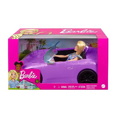 Barbie® Blonde Doll and Convertible Sports Car Playset