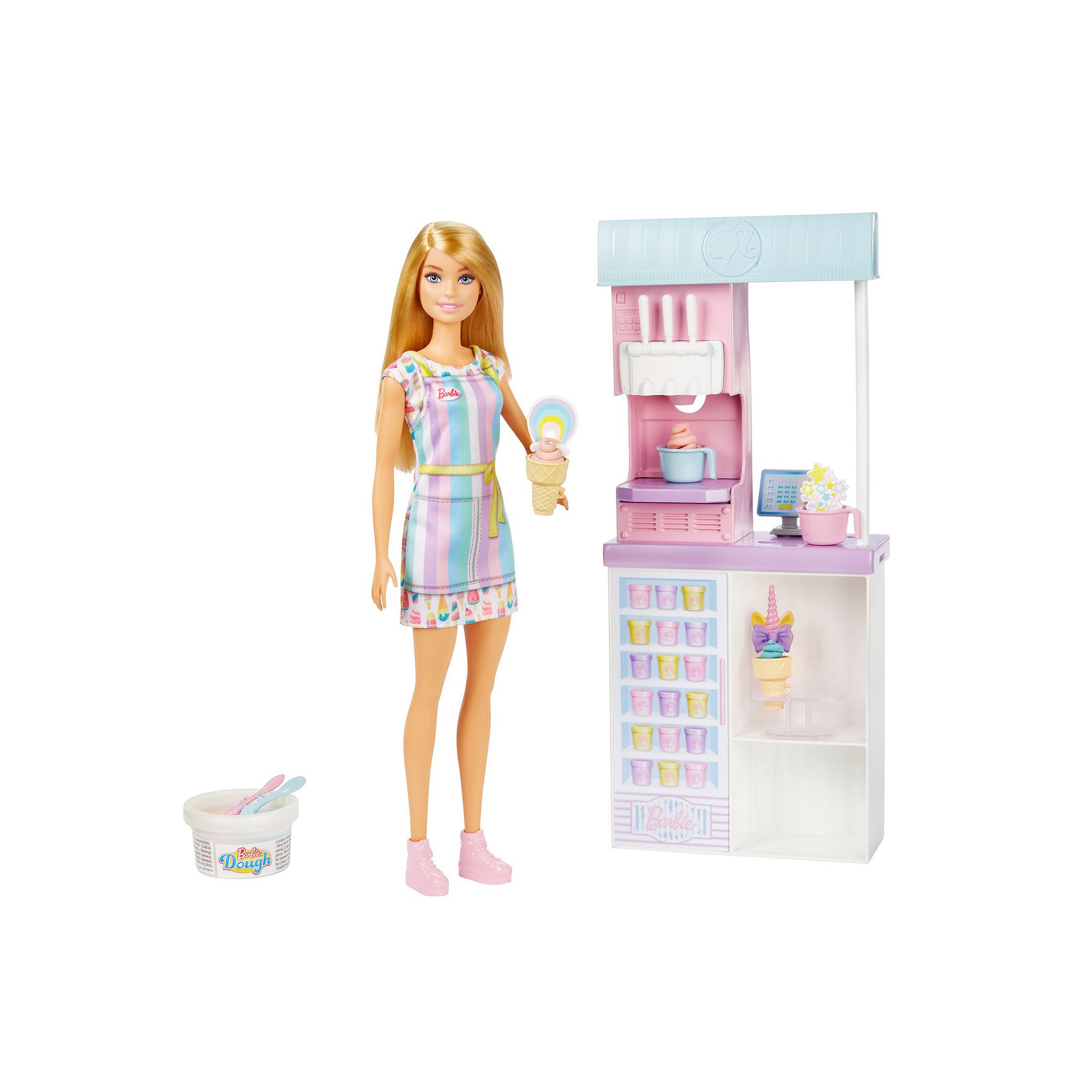 Barbie® Ice Cream Shop Doll and Accessories Playset, Multi