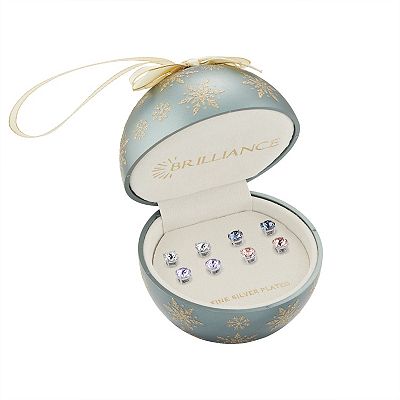 Crystal fashion stud earring set